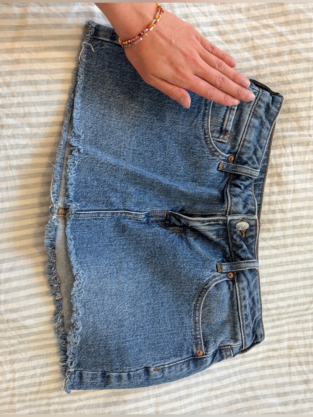 PacSun Blue Denim Mini Skirt
